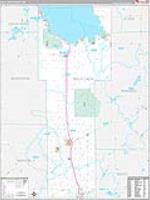 Mille Lacs, Mn Wall Map Zip Code